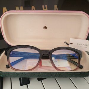 Kate Spade NWT Reading Glasses New 2. with hard Case(Pink/Gr)